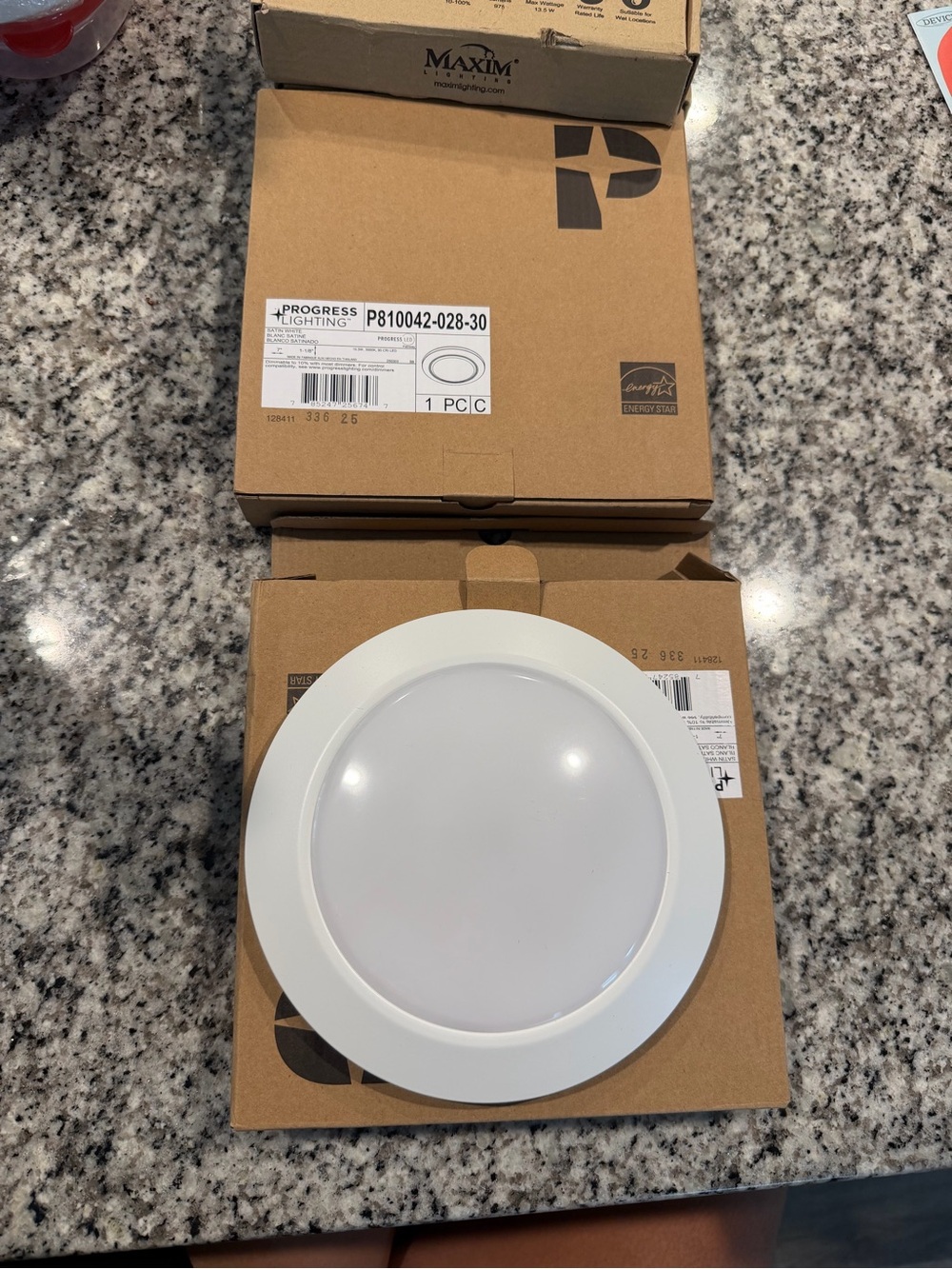 White LED Recessed Ceiling Light - 2-Pack